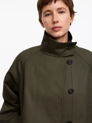 Veste en coton décontractée - Vert kaki — photo 3