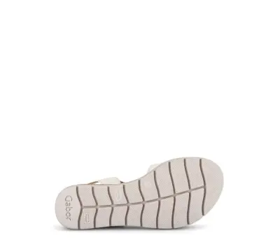 Sandales Gabor 82.700.52 Blanches - Cuir Velcro Grande Pointure Femme — photo 5