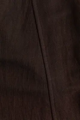 Viscose-blend barrel trousers - Marron foncé — photo 4