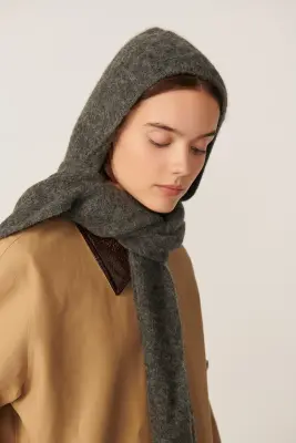 Capuche écharpe Audine Anthracite — photo 5