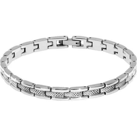 ROCHET - Bracelet Santorin acier Ø6mm 21cm HB4760