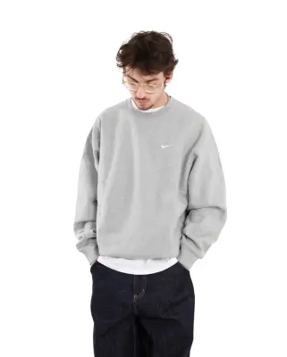 Solo Swoosh Crewneck Dark Grey Heather — photo 2