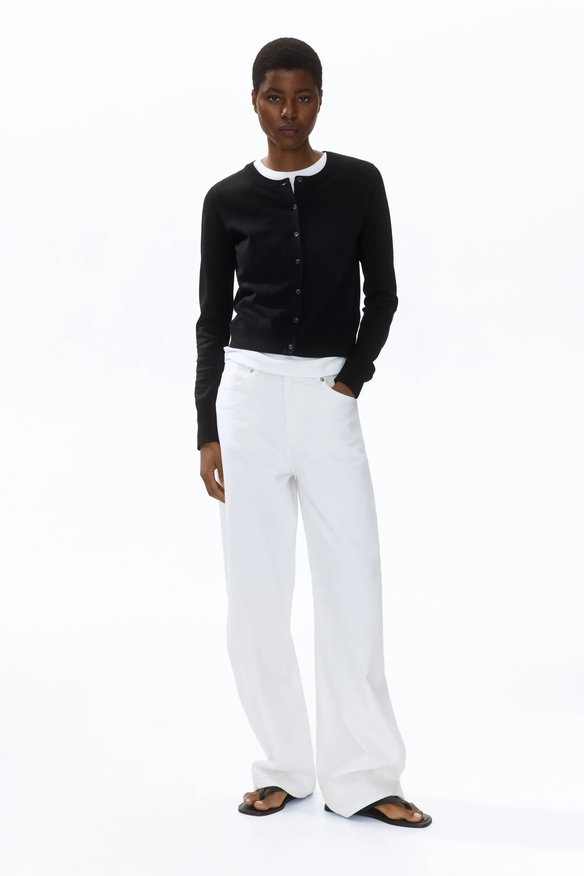 Gilet en maille fine - Noir