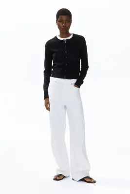 Gilet en maille fine - Noir — photo 1