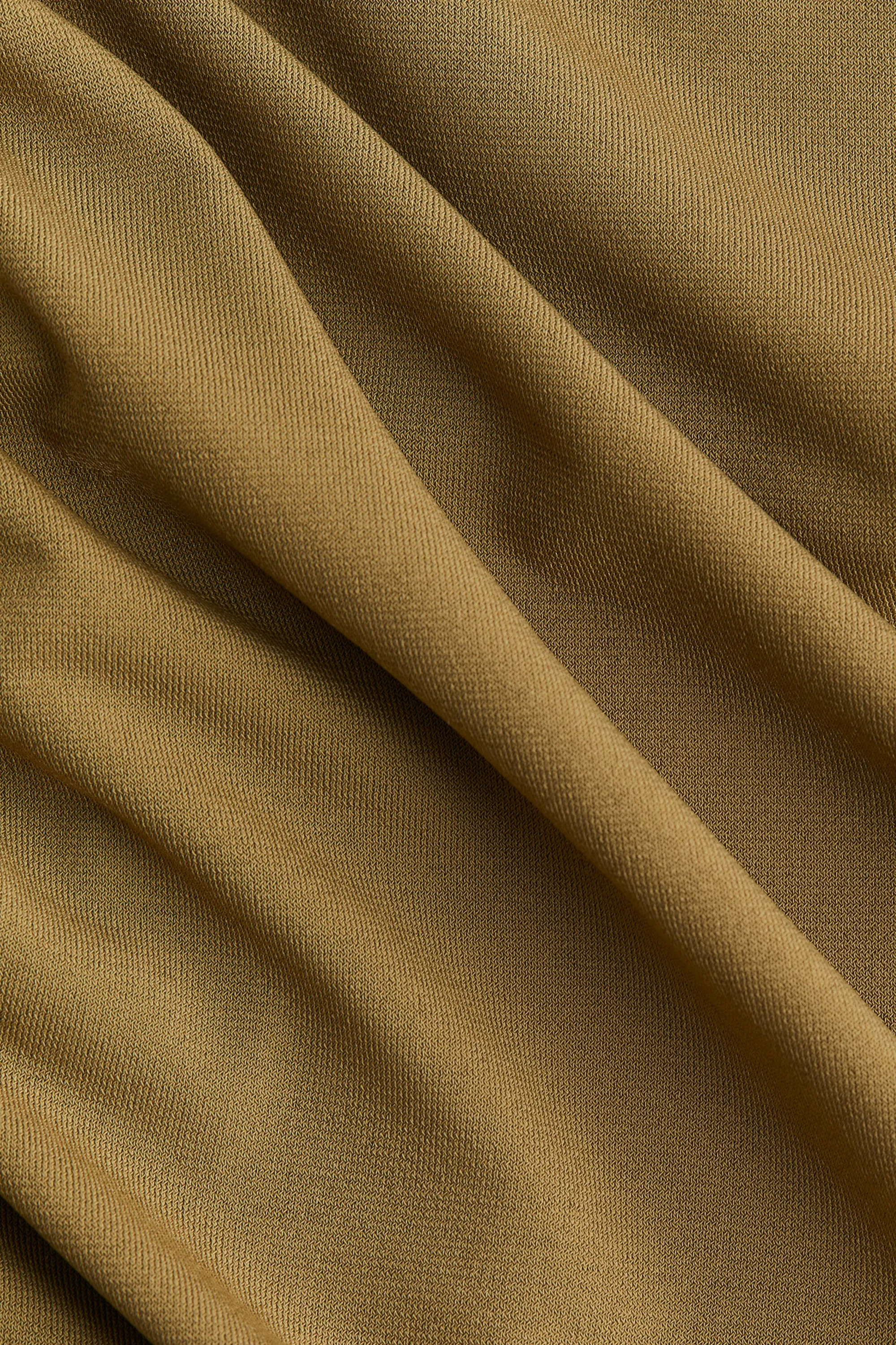 Top ruché à bretelles fines - Olive doré