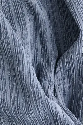 Top croisé froissé - Bleu ancien — photo 4