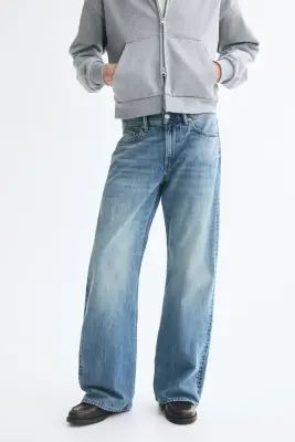 Relaxed Bootcut Jeans - Bleu denim clair — photo 1