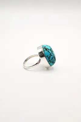 Bague en argent avec Turquoise — photo 2
