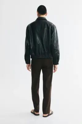 Pantalon chic Regular Fit - Marron foncé — photo 3