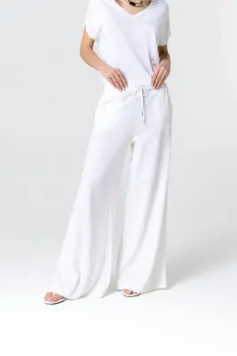 Pantalon Milk en Coton / Lin — photo 2