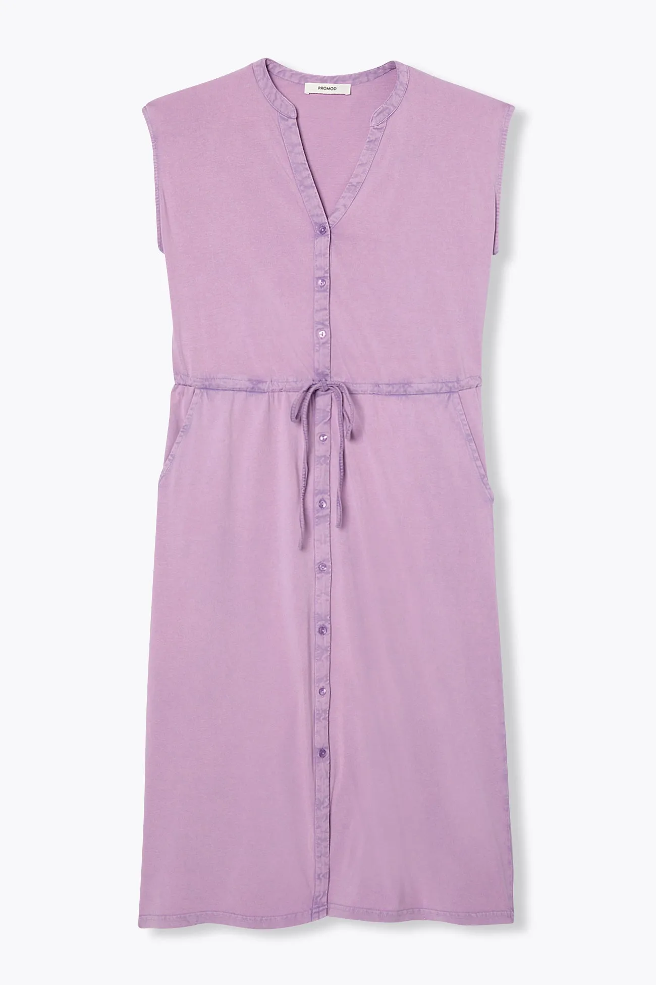 Robe midi en jersey uni Femme