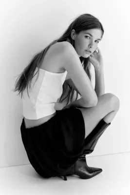 Jupe à effet boule - Noir — photo 2