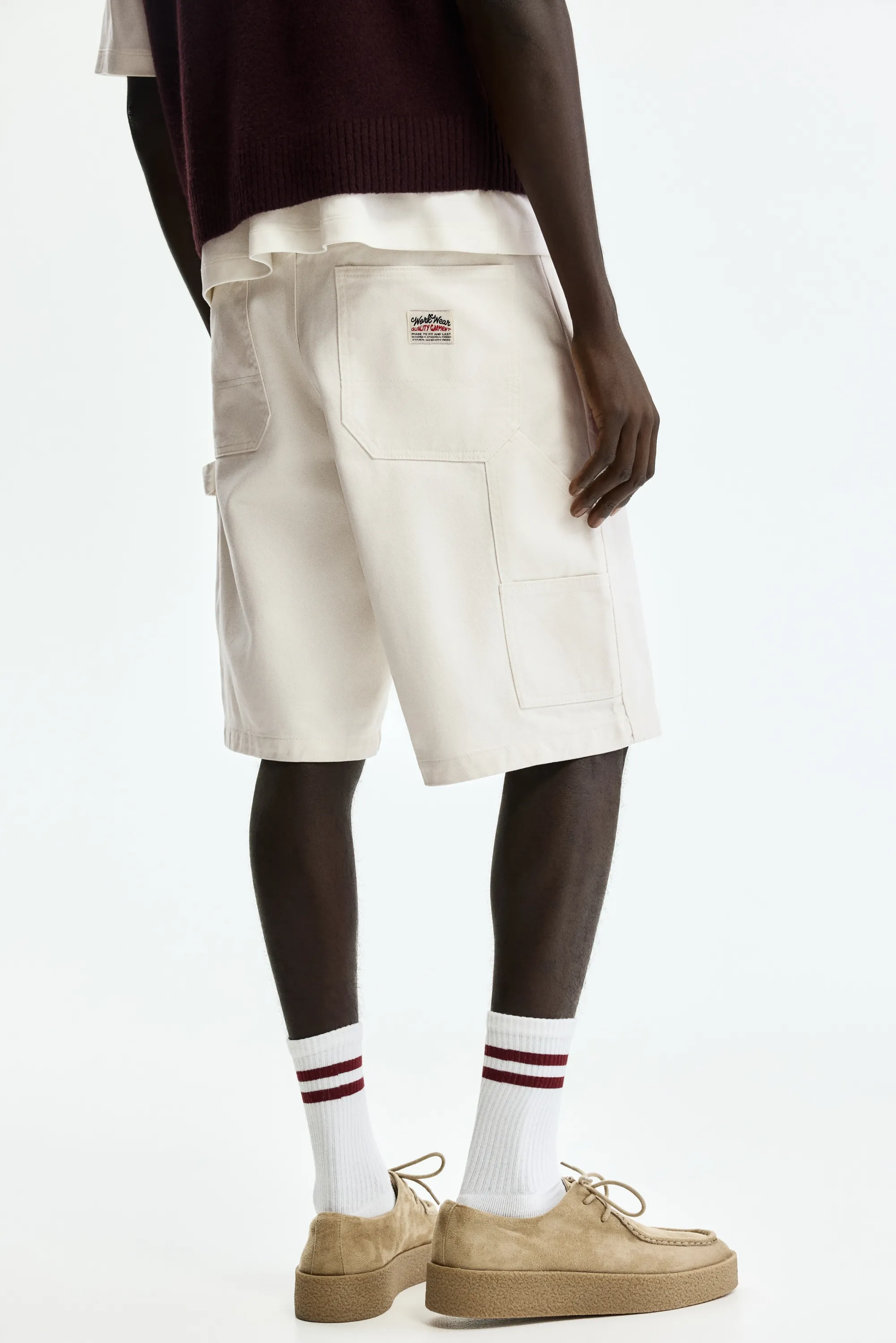 Short Carpenter Relaxed Fit - Blanc