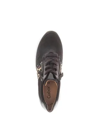 Baskets Gabor 73.420.18 Marron - Lacets Zip Grande Pointure Femme — photo 3