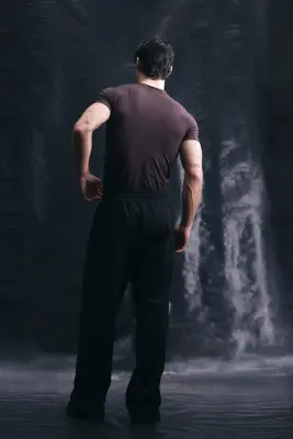 Pantalon jogger de sport Loose Fit - Noir — photo 3