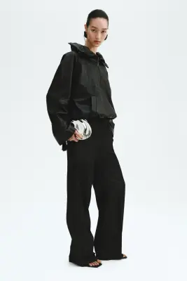 Denim drawstring trousers - Noir délavé — photo 3