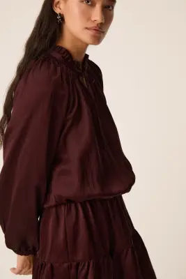 Robe Satine Prune — photo 3
