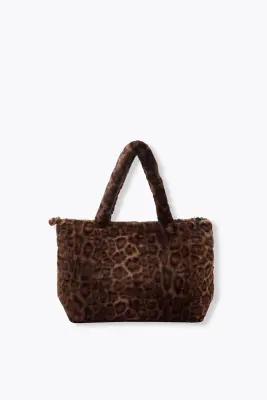 Grand sac zippé léopard Femme — photo 3