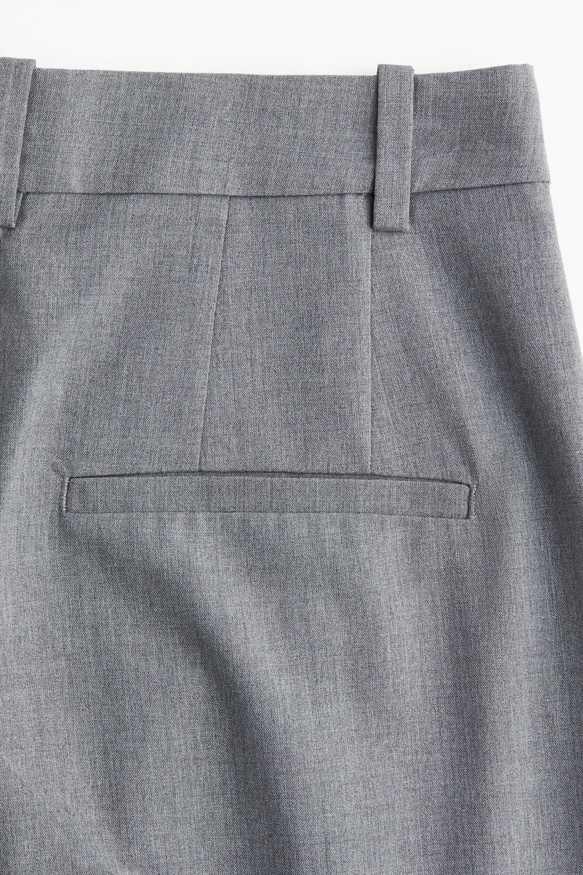 Pantalon large - Gris