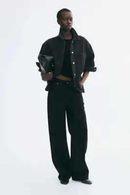 Surchemise en denim de coton - Noir denim — photo 1