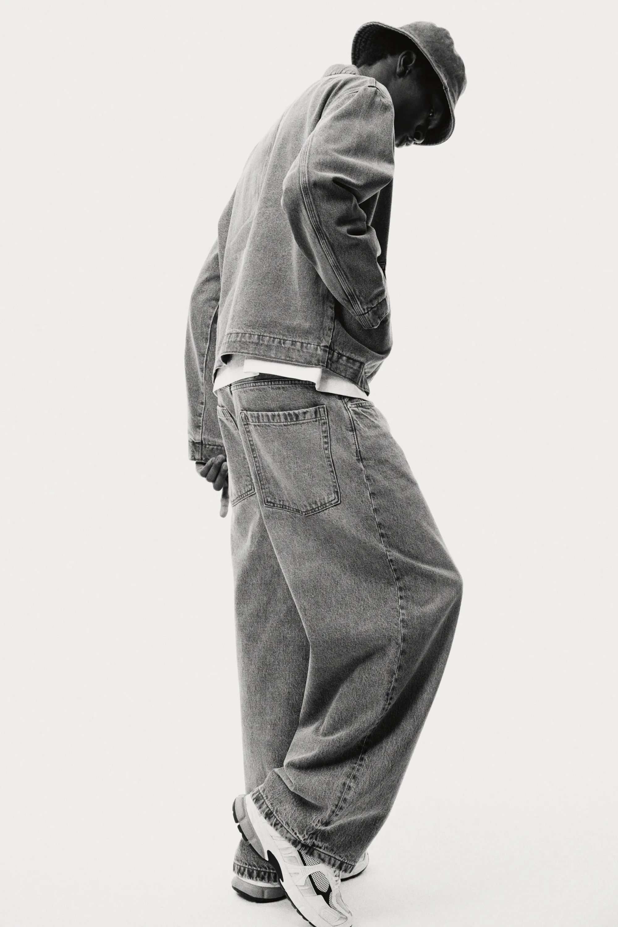 Super Baggy Jeans - Gris denim