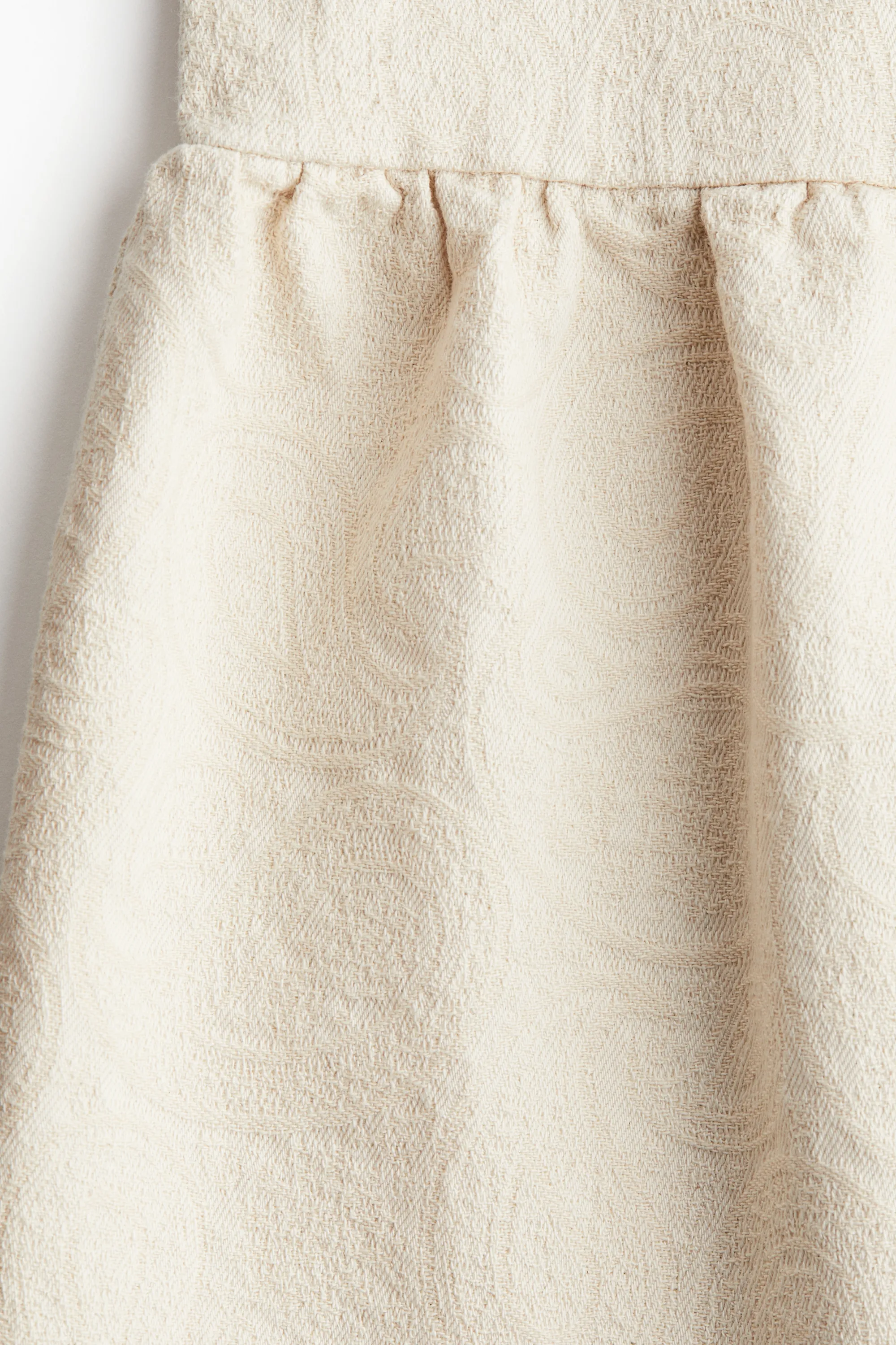 Robe en denim avec détails à nouer - Beige clair
