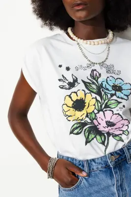 T-shirt à fleurs Femme — photo 5