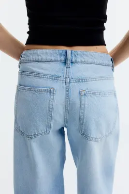 Barrel Regular Waist Ankle Jeans - Bleu denim clair — photo 4