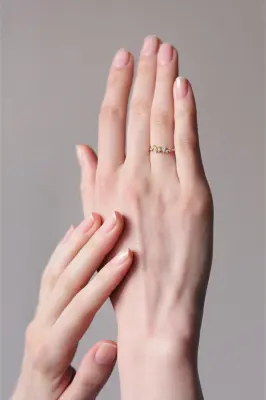 BAGUE ROSE DIAMANTS — photo 3