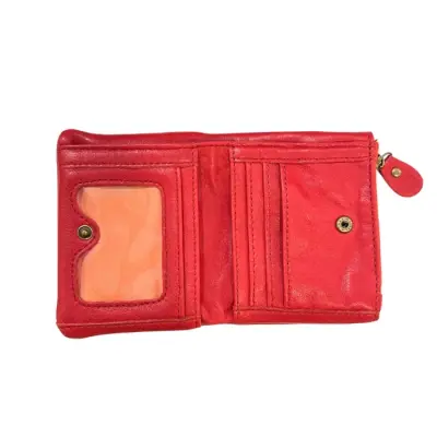 Porte-Monnaie Cuir Rouge — photo 2