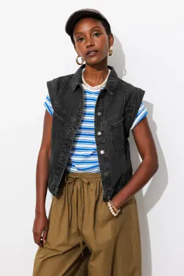 Veste jean sans manches LEONIE — photo 2