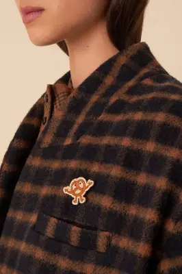 manteau nelita carreaux paula — photo 3