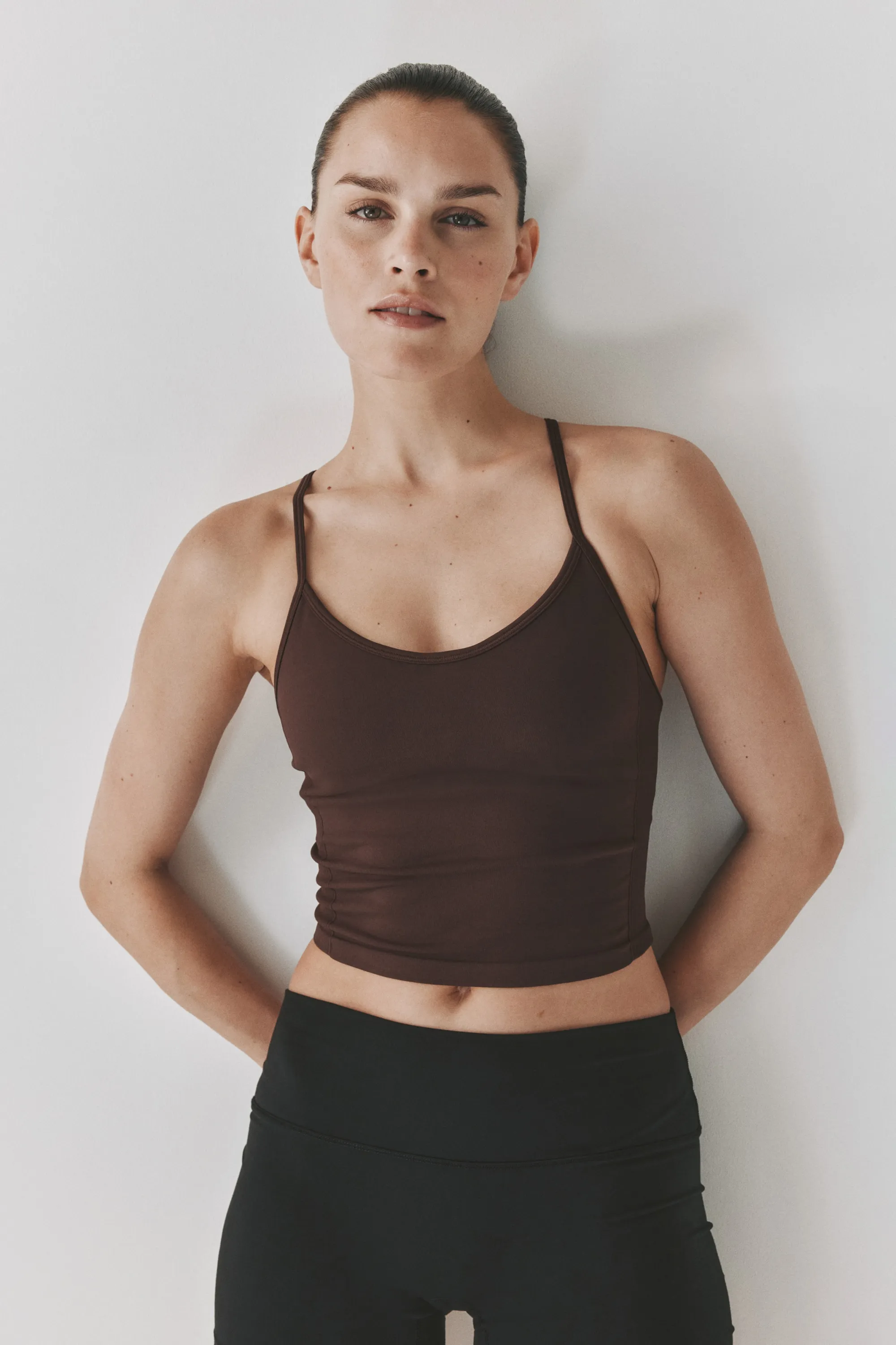 Top de sport Seamless DryMove™ - Moka chocolat