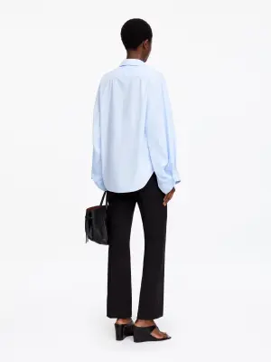 Chemise à manches volumineuses - Bleu ciel — photo 1