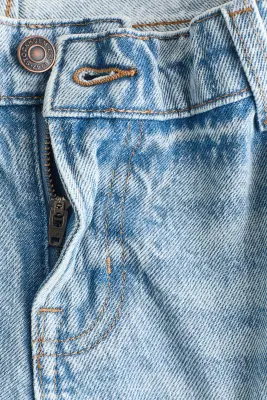 MAMA Wide Low Waist Jeans - Bleu denim — photo 5
