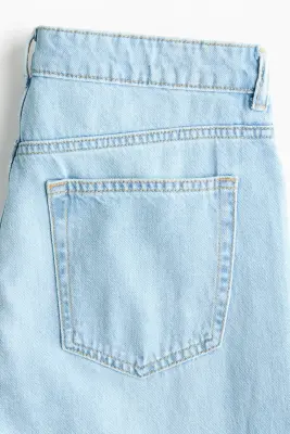 Baggy Regular Waist Jeans - Bleu denim clair — photo 4