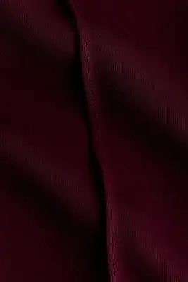 Pantalon jogger à jambes larges en scuba - Rouge foncé — photo 2