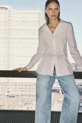 Wide Regular Waist Jeans - Bleu denim clair — photo 2