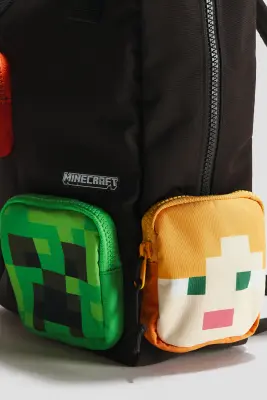 Sac à dos avec motifs - Noir/Minecraft — photo 2