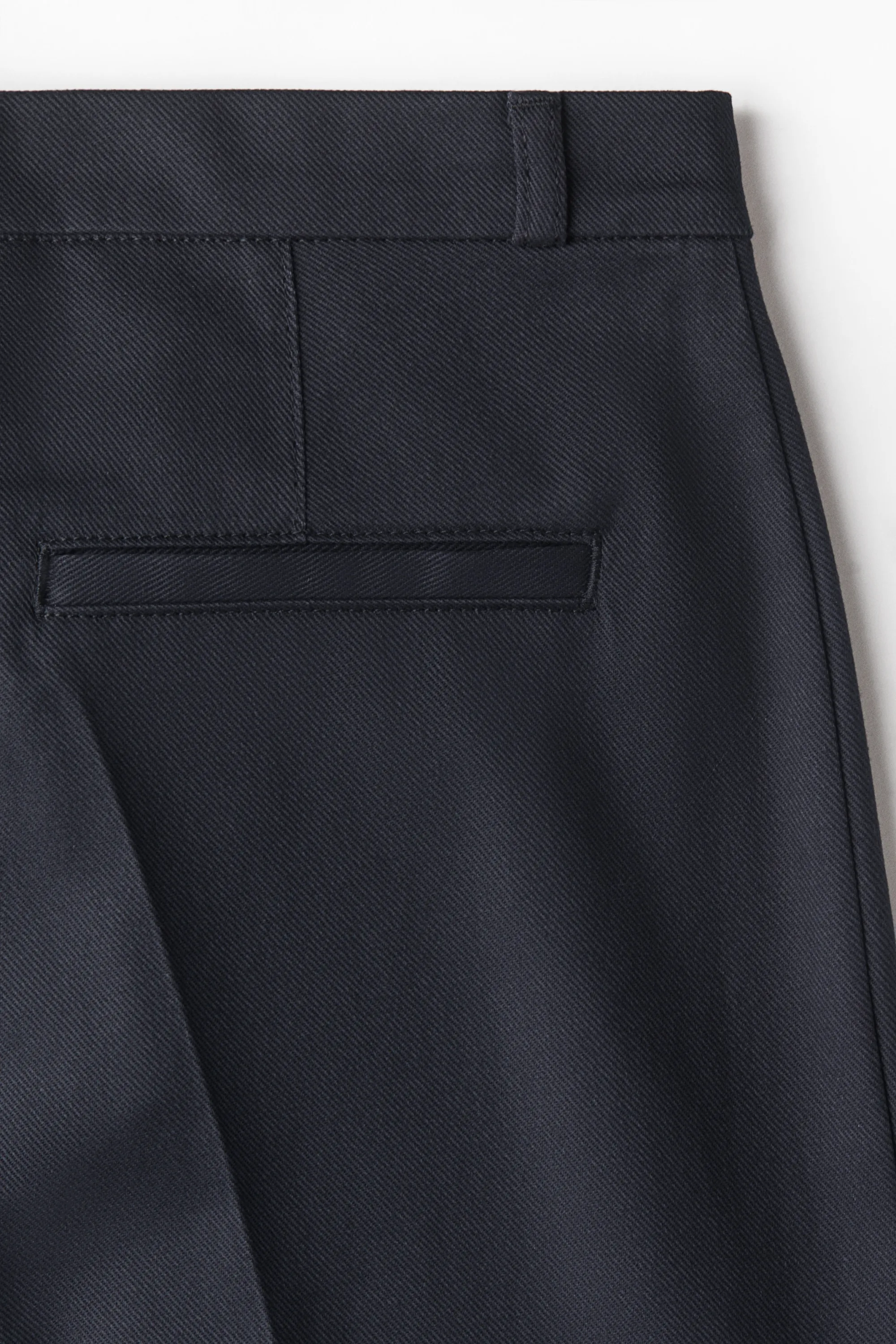 Pantalon évasé en twill - Bleu marine