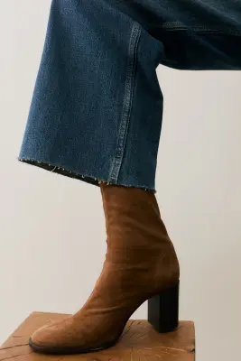 Wide High Jeans - Bleu denim — photo 2