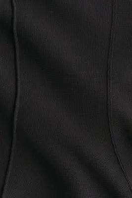 Top tube avec basque - Noir — photo 5