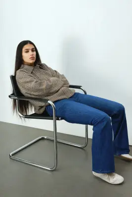 Flared Low Jeans - Bleu denim — photo 2