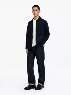 Chemise Henley à manches courtes - Blanc cassé — photo 1