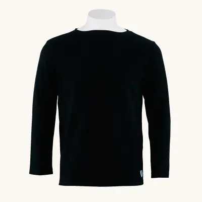 Marinière Noir Uni, mixte — photo 1