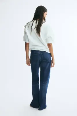 Wide High Waist Jeans - Bleu denim — photo 3