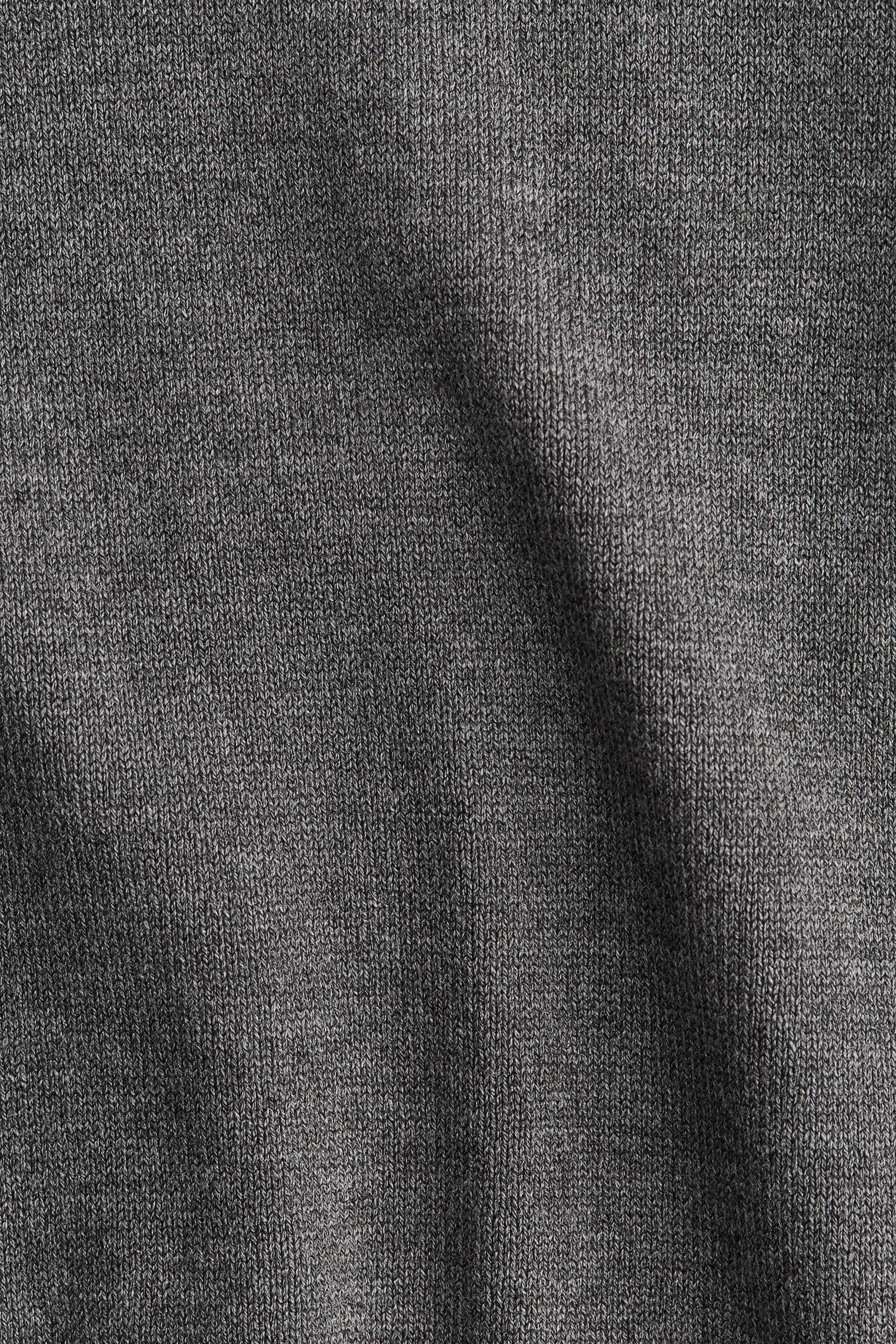 Pull col roulé - Gris chiné