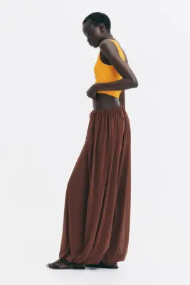 Débardeur court en maille fine - Orange vif — photo 2