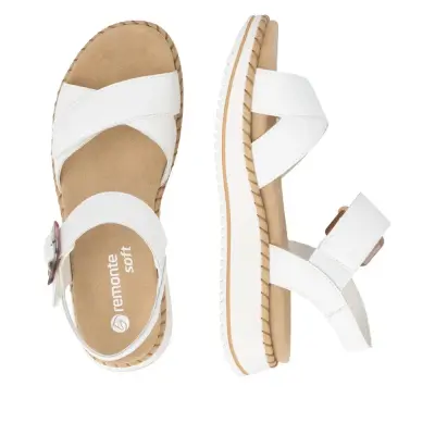 Sandales à Brides Remonte D3J52-80 Blanches - Confort Lite n Soft Grande Pointure Femme — photo 5