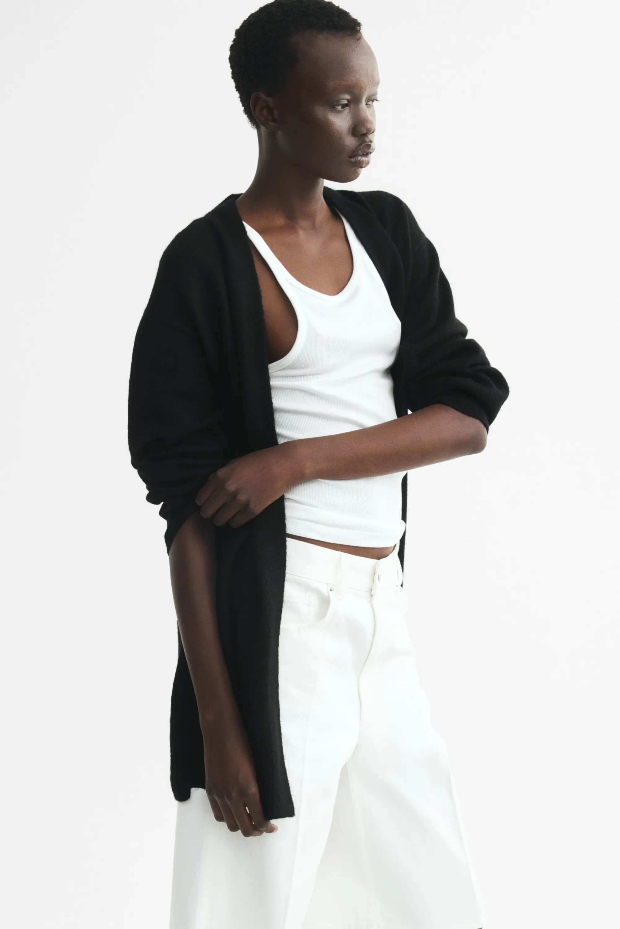 Gilet long - Noir